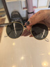 雷朋（RayBan）雷朋男女款眼鏡圓形復(fù)古潮流時尚綠色鏡片高級戶外太陽鏡0RB3447 曬單實(shí)拍圖