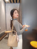 viney牛皮包包女包輕奢水桶包手提斜挎包生日禮物送女友老婆 【大象灰】實(shí)用高級感洋氣單肩包 曬單實(shí)拍圖