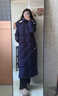 逐雅2025新款羽絨服女長(cháng)款修身收腰加厚加長(cháng)過(guò)膝到腳踝防寒時(shí)尚超長(cháng)款 藍色 XL 適合125-140斤 曬單實(shí)拍圖