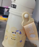 babycare草莓兒童保溫杯嬰幼兒寶寶水杯吸管杯學(xué)飲杯外出水壺兒童水杯 贈直通吸嘴-背帶款 晨光黃 450ml 曬單實(shí)拍圖