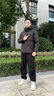 波司登（BOSIDENG）【反季】羽絨服新國標90絨男短款新升級版型高包容連帽保暖外套 黑黛青5177 M 175/96A 曬單實(shí)拍圖