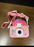 MEKEPAPA三麗鷗兒童照相機雙攝可自拍可錄像寶寶玩具女孩男孩中秋生日禮物 美樂(lè )蒂（64G卡+傳輸線(xiàn)+充電線(xiàn)+掛繩+精美禮盒） 曬單實(shí)拍圖