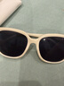 樂(lè )卡利墨鏡女防紫外線(xiàn)太陽(yáng)鏡女高級感防曬防紫外線(xiàn)大框眼鏡顯臉小開(kāi)車(chē) 【米白框灰片】 曬單實(shí)拍圖