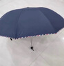 天堂 加大雨傘三折 晴雨兩用商務(wù)傘經(jīng)典格紋10骨大雨傘男女 藏青 曬單實(shí)拍圖