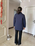 梵花秀（fanhuaxiu）媽媽冬裝新款加棉外套中長(cháng)款棉服中老年人棉衣女奶奶秋冬輕薄棉襖 安可拉紅 輕薄保暖羽絨棉服 2XL 建議穿125-140斤 曬單實(shí)拍圖