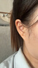 中銀鑫行黃金耳飾999足金光珠黃金耳釘女生日禮物送女生彎鉤送女友 光面耳釘一對（克重多退少補） 約1g 曬單實拍圖
