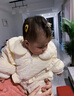 G.DUCKKIDS小黃鴨嬰兒羽絨服連體衣冬裝外出服白鴨絨周歲禮服女寶寶百天衣服 米色【90白鴨絨】 80 7-11月(建議寶寶75-85cm)cm 曬單實(shí)拍圖