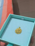 千葉珠寶黃金吊墜三葉草愛(ài)心形足金項鏈結婚沉香計價(jià)送女友紀念日禮物 含工費/多退少補 約4.43g 曬單實(shí)拍圖
