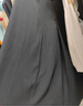 蘿美醬西裝半身裙女春秋2025新款高腰休閑a字秋冬百搭毛呢顯瘦百褶裙子 淺灰色（送腰帶） M 【建議95-105斤】 曬單實(shí)拍圖