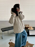 高梵黑金鵝絨服風(fēng)殼5.0收腰女士顯瘦羽絨服2025年秋冬新款夾克短外套 鎏金1號 S （90-100斤 飛天鵝絨84g） 曬單實(shí)拍圖