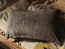南極人（Nanjiren）牛奶絨枕頭套和枕芯一套男帶枕套一對家用女睡眠整頭學(xué)生宿舍 英倫灰 【雙面加絨刺繡款】 48cm *74cm【枕套1只+枕芯1個(gè)】 曬單實(shí)拍圖