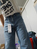 森馬【森柔牛仔】牛仔褲男四季款復古水洗男褲寬松直筒褲潮流褲子 【四季款 熱銷(xiāo)2W+】牛仔中藍88201 28 曬單實(shí)拍圖