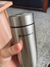 萬(wàn)象（WANXIANG）新款保溫杯男士316不銹鋼水杯車(chē)載泡茶杯子女可攜式大肚 F62-鈦銀色-280ml 301-400ml 曬單實(shí)拍圖