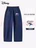 迪士尼兒童褲子女童春秋季運動(dòng)休閑褲中大童闊腿褲裝 ZF39253霧灰  160 曬單實(shí)拍圖