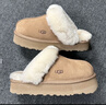 UGG秋季女士經(jīng)典舒適厚底毛拖包頭休閑懶人毛毛鞋勃肯鞋 1122550 SAN | 沙色 38 曬單實(shí)拍圖