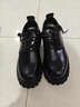 啄木鳥(niǎo)黑色皮鞋男款英倫商務(wù)正裝大頭厚底增高西裝鞋工作上班結婚新郎鞋 黑色 42 曬單實(shí)拍圖