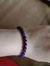 峨眉山紫水晶手鏈女款九紫離火手串本命年生日禮物 紫水晶手鏈6mm 曬單實(shí)拍圖