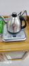 金灶（KAMJOVE）全自動(dòng)手柄上水電熱水壺電茶爐 燒水泡茶壺茶具 智能恒溫整套茶壺 FM-7銀色 0.9L 曬單實(shí)拍圖