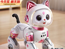 班迪萌（BANDIMENG）智能機(jī)器貓兒童玩具機(jī)器狗益智編程機(jī)器人1-3歲玩具女孩生日禮物 AI編程機(jī)器貓【手勢+聲控】粉 遙控汽車早教兒童玩具1-2-3-6歲 曬單實(shí)拍圖