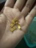 中國黃金（CHINA GOLD）暴富黃金戒指女士足金錢幣戒指情侶對戒七夕情人節(jié)禮物送女友老婆 足金錢幣戒指20#約1.0g 曬單實拍圖