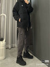 駱駝（CAMEL）戶(hù)外羽絨服600蓬男女新款短款厚外套面包服 曬單實(shí)拍圖
