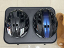 洛克兄弟大碼自行車(chē)頭盔帶風(fēng)鏡加寬加大騎行頭盔男女公路車(chē)安全帽 珍珠白 曬單實(shí)拍圖
