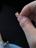 芯奢999純銀四葉草耳釘女士養(yǎng)耳洞足銀甜美螺絲耳墜免摘久不過敏禮物 四葉草耳釘【1對】 曬單實拍圖