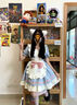 貓咪餐廳lolita女仆連衣裙cos服裝二次元圍裙日系洛麗塔可愛(ài)女裝 藍色套裝 S 曬單實(shí)拍圖