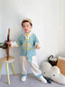 G.DUCKKIDS小黃鴨漢服男童套裝春秋男孩秋裝兒童唐裝中國(guó)風(fēng)幼兒園中秋表演服 藍(lán)色 90 建議1~2歲【 80-90cm】cm 曬單實(shí)拍圖