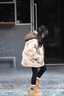 G.DUCKKIDS童裝女童羽絨服冬季白鴨絨兒童外套中大童冬裝加厚印花面包服女孩 灰色 150 建議140-150cm11-12歲cm 曬單實(shí)拍圖