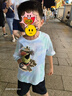 貴人鳥童裝男童夏裝套裝2025兒童夏季薄短袖t恤男孩扎染衣服女童兩件套 曬單實(shí)拍圖