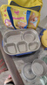樂(lè )扣樂(lè )扣316食品級不銹鋼保溫飯盒便當盒兒童小學(xué)生上學(xué)學(xué)校專(zhuān)用分格餐盤(pán) 五格黃色【湯碗+餐具+包】1500ml 曬單實(shí)拍圖