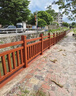 水泥仿木護欄河道池塘景區圍欄柵欄仿藤仿樹(shù)皮木紋混凝土仿木欄桿 三杠八仿木護欄-不含運費-按米計價(jià) 曬單實(shí)拍圖