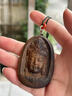 等妃越南芽莊沉香雕刻開(kāi)臉觀(guān)音菩薩護身平安吊墜佛牌綠奇楠瑞獸貔貅紋 99分沉水 60*39*13*mm重量18g 曬單實(shí)拍圖