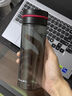 茶花（CHAHUA）水杯潮流時尚杯子便攜透明塑料杯戶外隨行杯 白色470ml 曬單實(shí)拍圖
