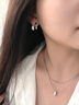 Arsis流光系列水滴波光雙層項鏈女原創(chuàng)設(shè)計時尚百搭鎖骨鏈送女友禮物 水滴波光雙層項鏈 曬單實拍圖