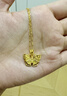 中銀億金花絲蝴蝶黃金項(xiàng)鏈女古法足金吊墜掛墜生日中秋節(jié)禮物送女友老婆 古法花絲蝴蝶吊墜+足金鏈-活動(dòng)款【金重約5.2g】 曬單實(shí)拍圖