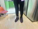 老美華冬季新款女士棉鞋加棉保暖休閑鞋高幫軟底防滑媽媽款布鞋 紫色 37 曬單實(shí)拍圖