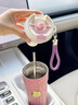 唐帕高端純鈦保溫咖啡杯隨行便攜運動(dòng)水杯輕奢精致男女士養生燜泡茶杯 溫顯蓋【薔薇粉】禮盒裝 曬單實(shí)拍圖
