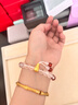 中國黃金（CHINA GOLD）黃財神鴻運招財時(shí)尚手鏈女白水晶足金手串紀念日生日禮物送女朋友 三通葫蘆白水晶手串【計價(jià)/定制產(chǎn)品】 曬單實(shí)拍圖