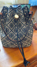 Tory Burch 湯麗柏琦 T MONOGRAM 提花斜挎水桶包女包TB 166414 Tory 海軍藍 405 OS 曬單實(shí)拍圖
