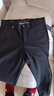 柒牌休閑褲男士秋冬商務(wù)百搭中青年黑色中腰厚款直筒長(cháng)褲 曬單實(shí)拍圖