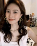 寧玥兒金色蝴蝶結(jié)耳環(huán)小眾夸張2025新款爆款耳墜時尚個性日常百搭耳飾女 金色蝴蝶結(jié)耳環(huán) 曬單實拍圖