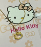 京越隆足金999哈嘍 Kitty吊墜 黃金KT貓框蝴蝶結吊墜女項鏈送女友禮物 黃金輕小鏤空貓約0.23-0.28g+S925項鏈 曬單實(shí)拍圖