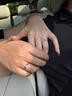 DRAGBOLL鉑金對戒PT950情侶對戒純銀戒指結婚求婚婚戒送女友生日禮物 輕奢款-旋轉芭蕾情侶對戒【活口自由調節】 曬單實(shí)拍圖