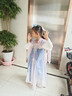 旗鉑漢服女童春秋2025中秋新款兒童國風(fēng)超仙連衣裙 無盡浮華長袖 120 曬單實(shí)拍圖