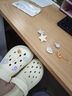 名創(chuàng)優(yōu)品（MINISO）洞洞鞋男女夏季外穿涼鞋防滑厚底踩屎感包頭涼拖鞋 卡其+海洋星星 曬單實(shí)拍圖