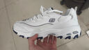 斯凱奇（Skechers）女鞋秋冬小白熊休閑鞋子厚底增高百搭運(yùn)動(dòng)軟底老爹鞋99999863 白色/海軍藍(lán)色/WNV 38 曬單實(shí)拍圖