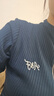 Abercrombie & Fitch【先加購 15號預售】女裝25秋季美式LOGO修身長(cháng)袖T恤157-5496 深靛藍色 M (165/96A) 曬單實(shí)拍圖