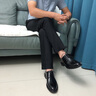 千紙鶴（Q ZHIHE）皮鞋男士2025新款商務(wù)休閑鞋戶(hù)外真皮男鞋正裝黑色時(shí)尚結婚新郎鞋 黑色 41 (255mm) 標準皮鞋尺碼 曬單實(shí)拍圖